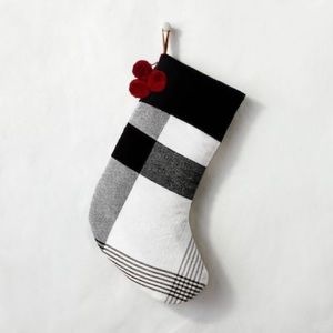 Two Hearth & Hand Magnolia Black Plaid Stockings